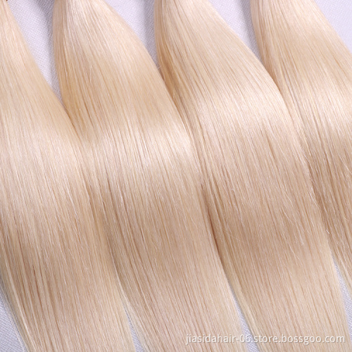 Straight Wholesale 613 Blond Weave Raw Mink Brazilian Bundles Cuticle Aligned Virgin Human Hair Extension